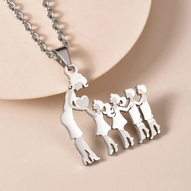 Family Silver Necklaces