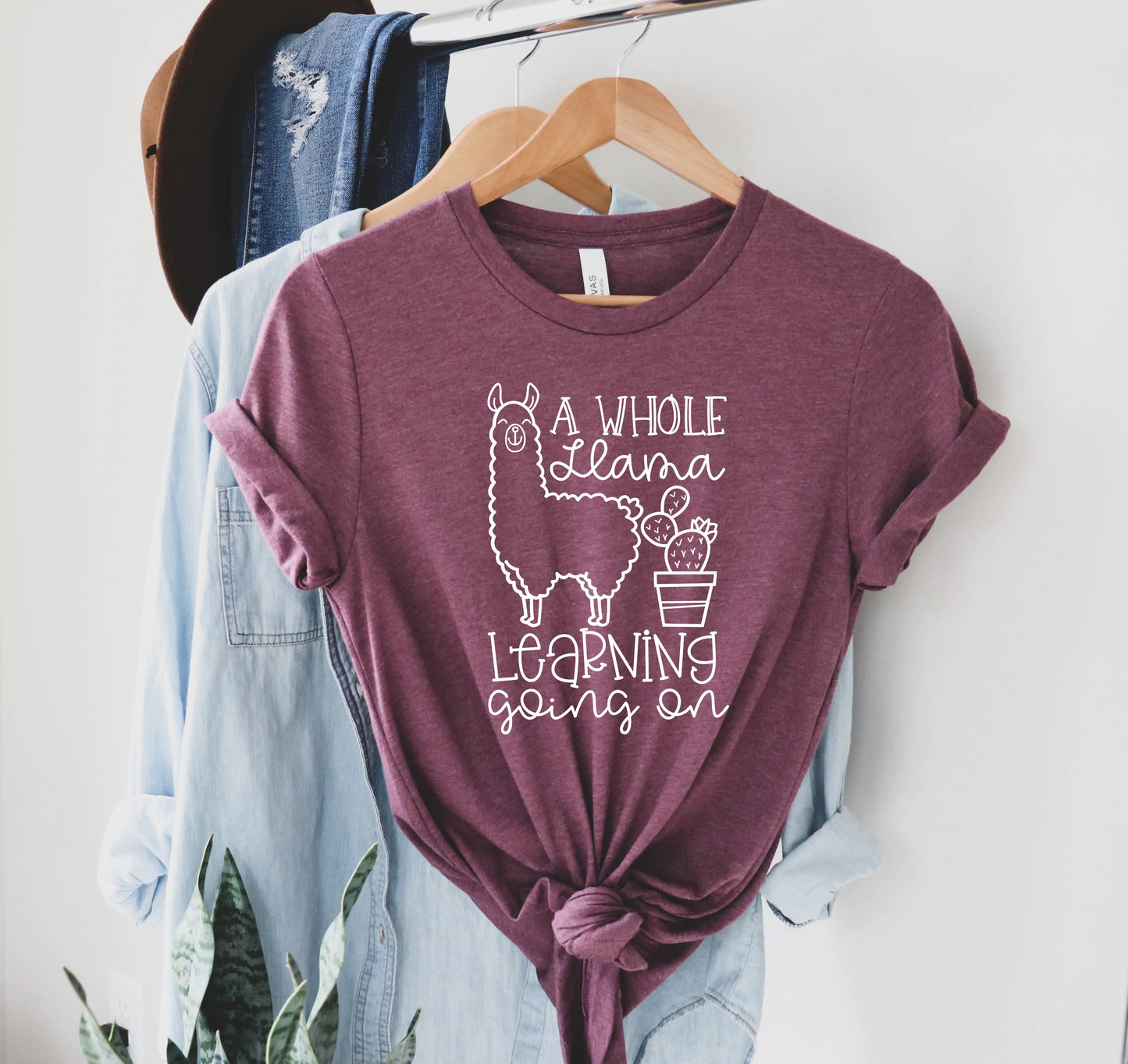 A Whole Llama Learning Going On Shirt, Llama Shirt