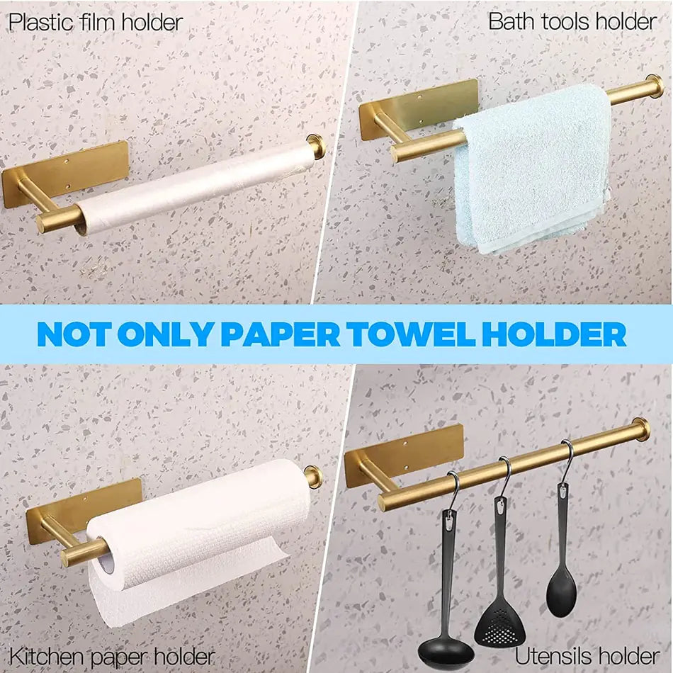 Adhesive Stainless Steel Toilet Paper Holder